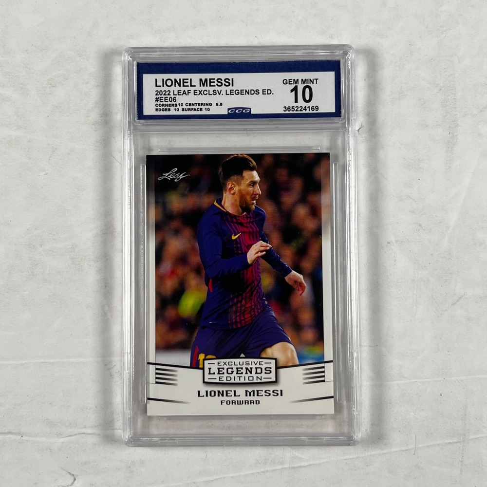 Lionel Messi 2022 Leaf Exclusive Legends Edition CCG Gem Mint 10 Soccer Card